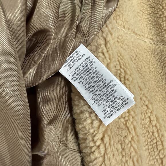 NWT Polo Ralph Lauren Sherpa Camel Leather Jacket Women’s Plus Size 2X XXL - Picture 10 of 10